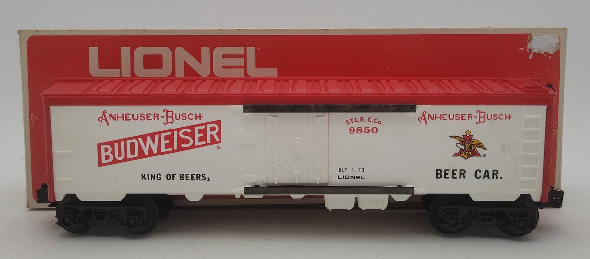 Lionel 6-9850 O Gauge Budweiser Beer Billboard Reefer VG/Box