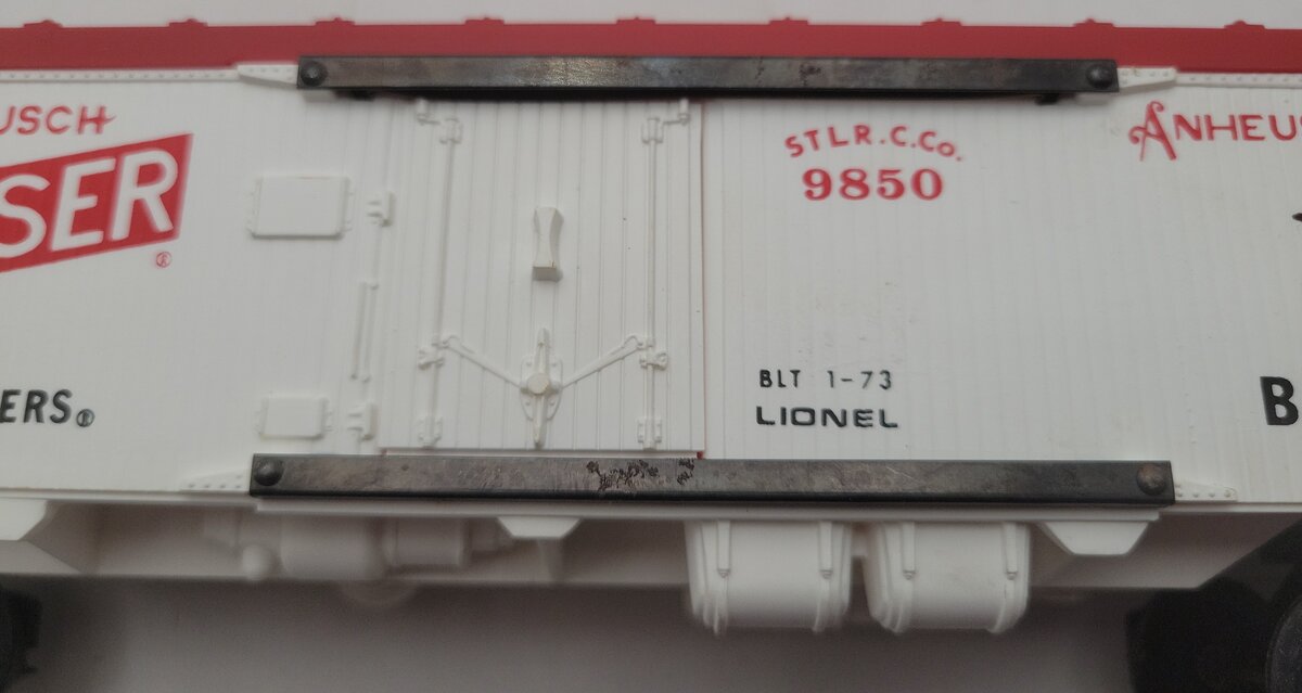 Lionel 6-9850 O Gauge Budweiser Beer Billboard Reefer VG/Box