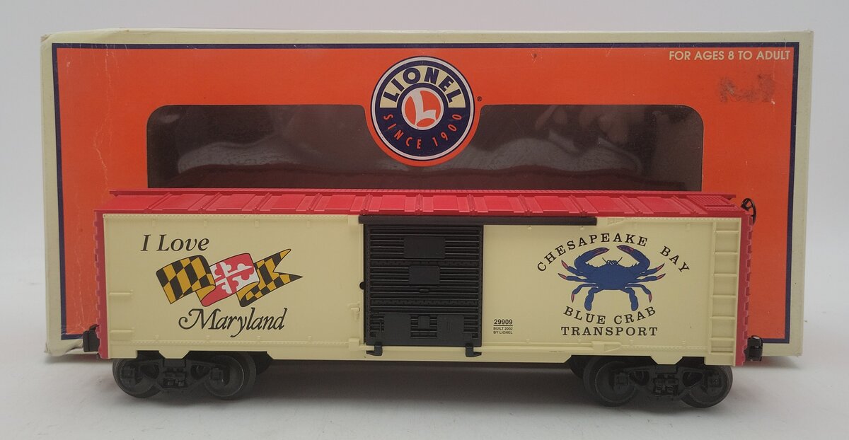 Lionel 6-29909 O I Love Maryland Boxcar LN/Box