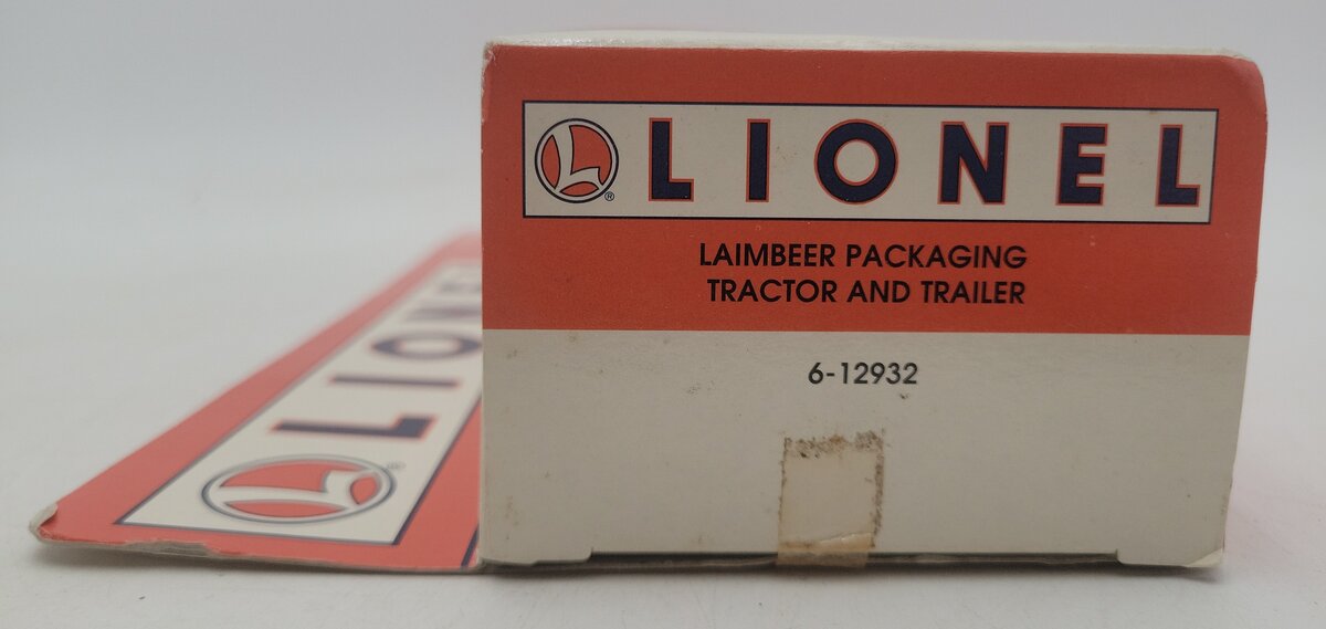 Lionel 6-12932 O Gauge Laimbeer Packaging Tractor Trailer Truck EX/Box