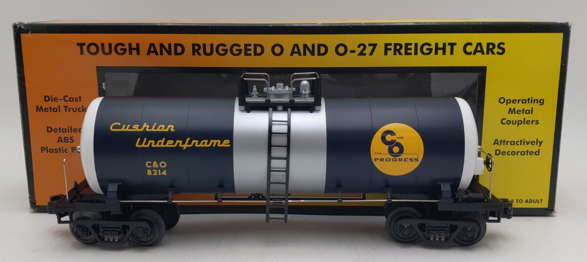 MTH 30-7384 O Gauge Chesapeake & Ohio Tank Car #8214 LN/Box