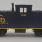 MTH 20-9102 O Gauge Chesapeake & Ohio Extended Vision Illuminated Caboose #3289 EX/Box