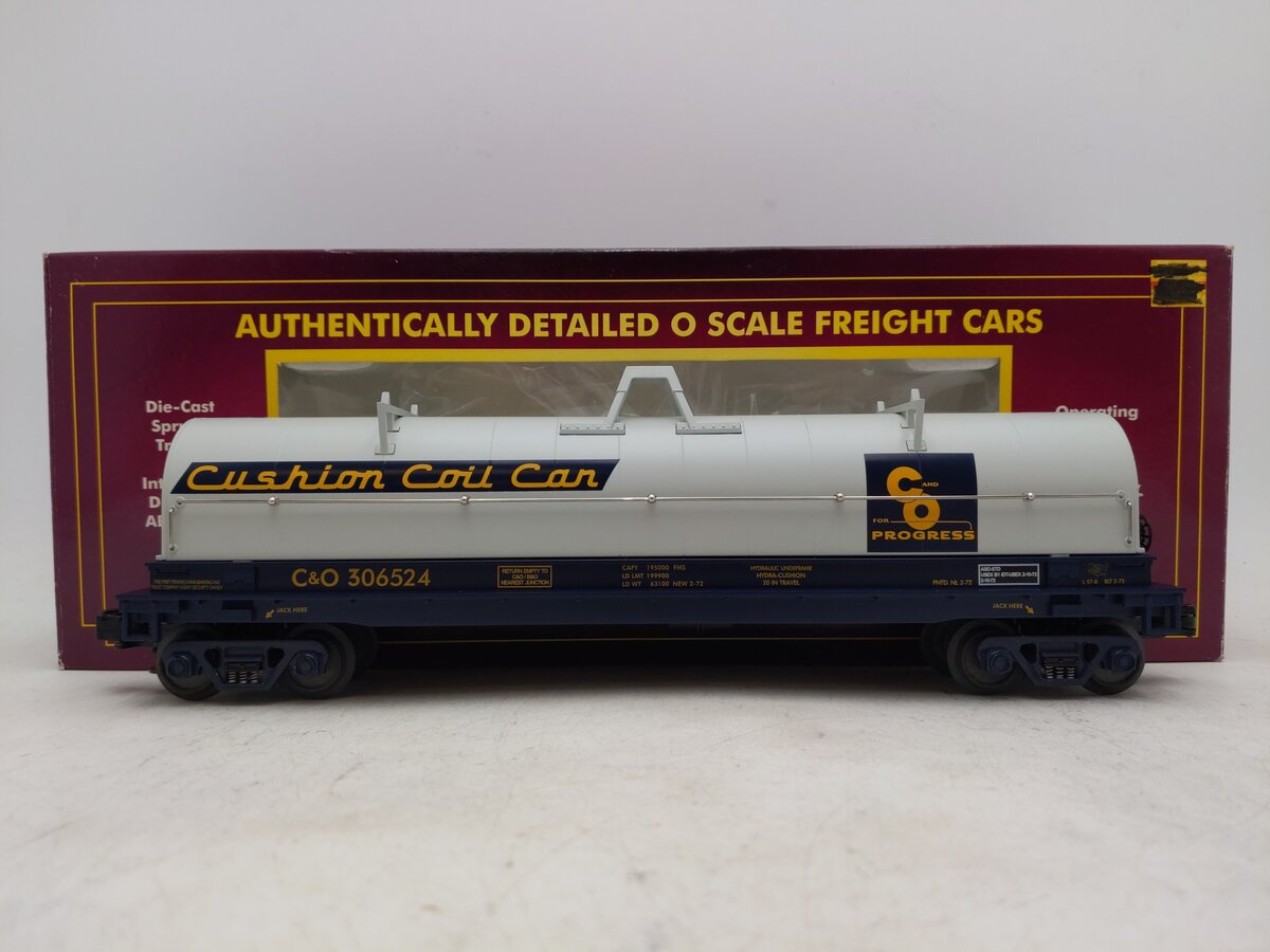 MTH 20-98263 O Gauge Chesapeake & Ohio Coil Car #306524 EX/Box