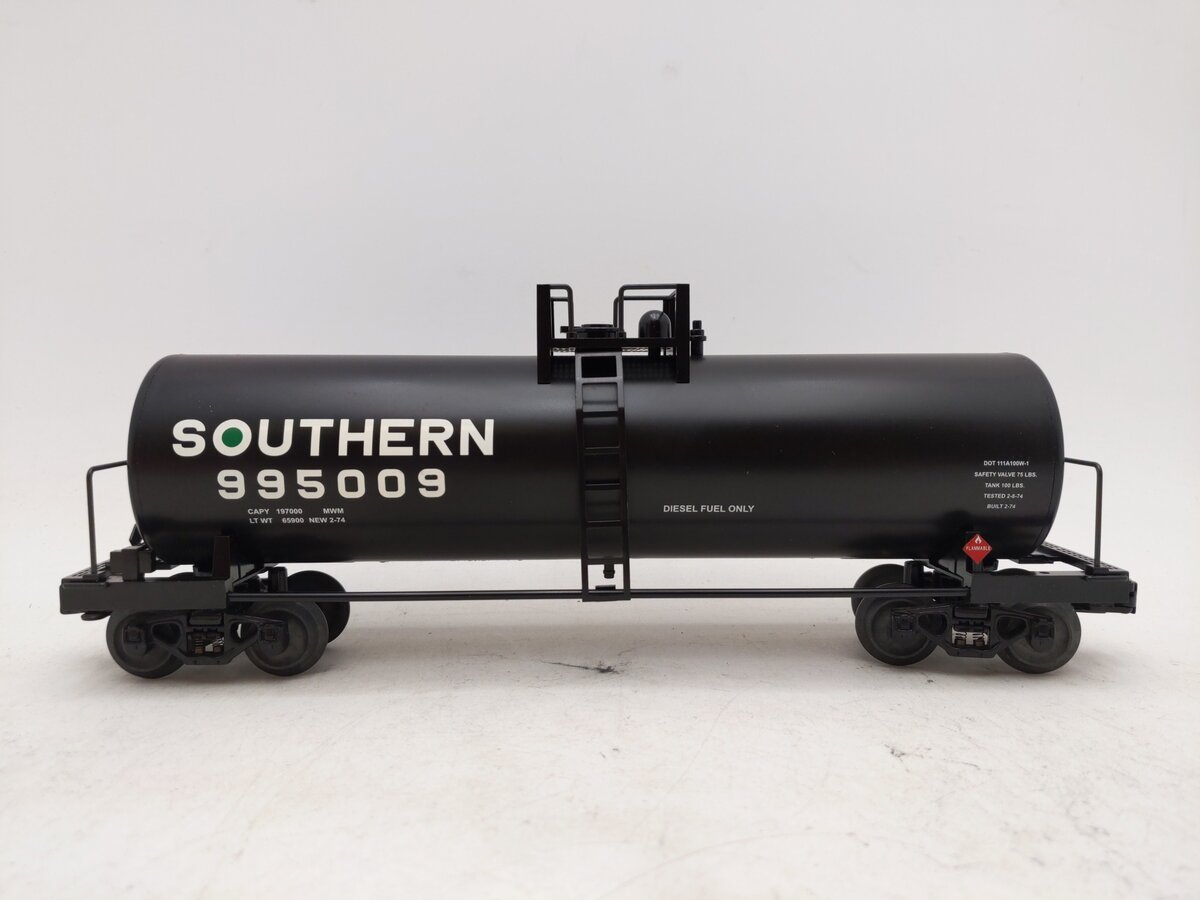 Lionel 6-17918 O Gauge Southern Unibody Tank Car #995009 EX/Box