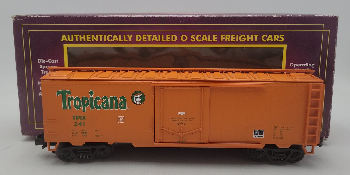MTH 20-94016 O Tropicana Reefer Car #241 EX/Box