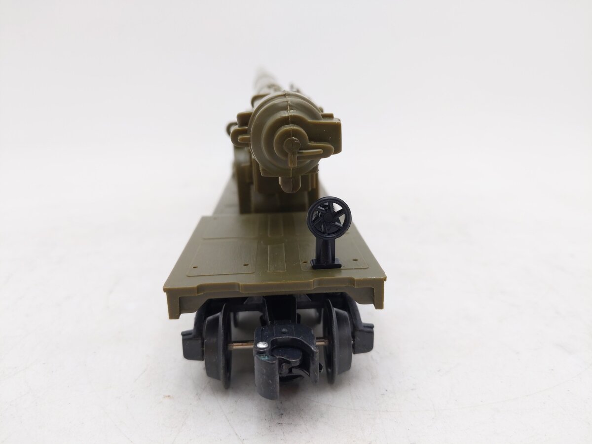K-Line K662-8011 O Gauge DODX Depressed Center Flatcar w/Cannon EX/Box