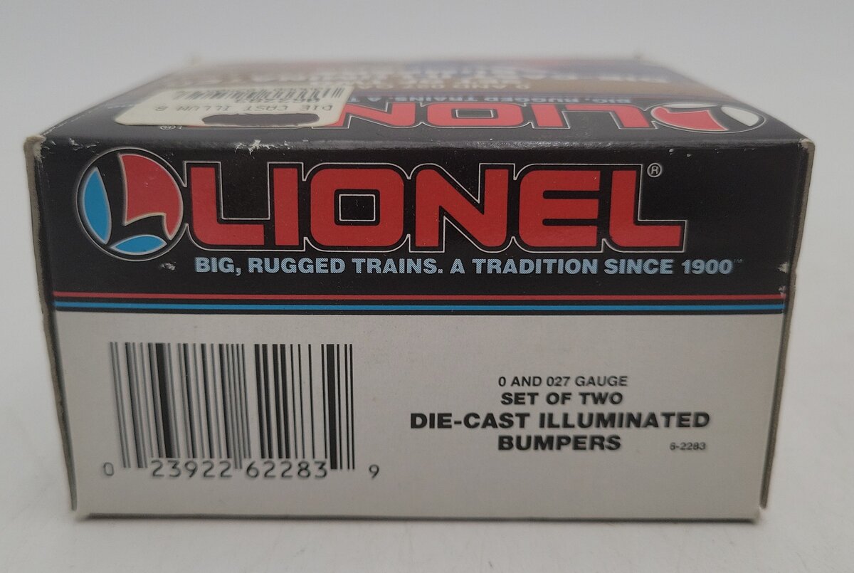 Lionel 6-2283 O/O27 Gauge Diecast Illuminated Bumpers (Set of 2) EX/Box