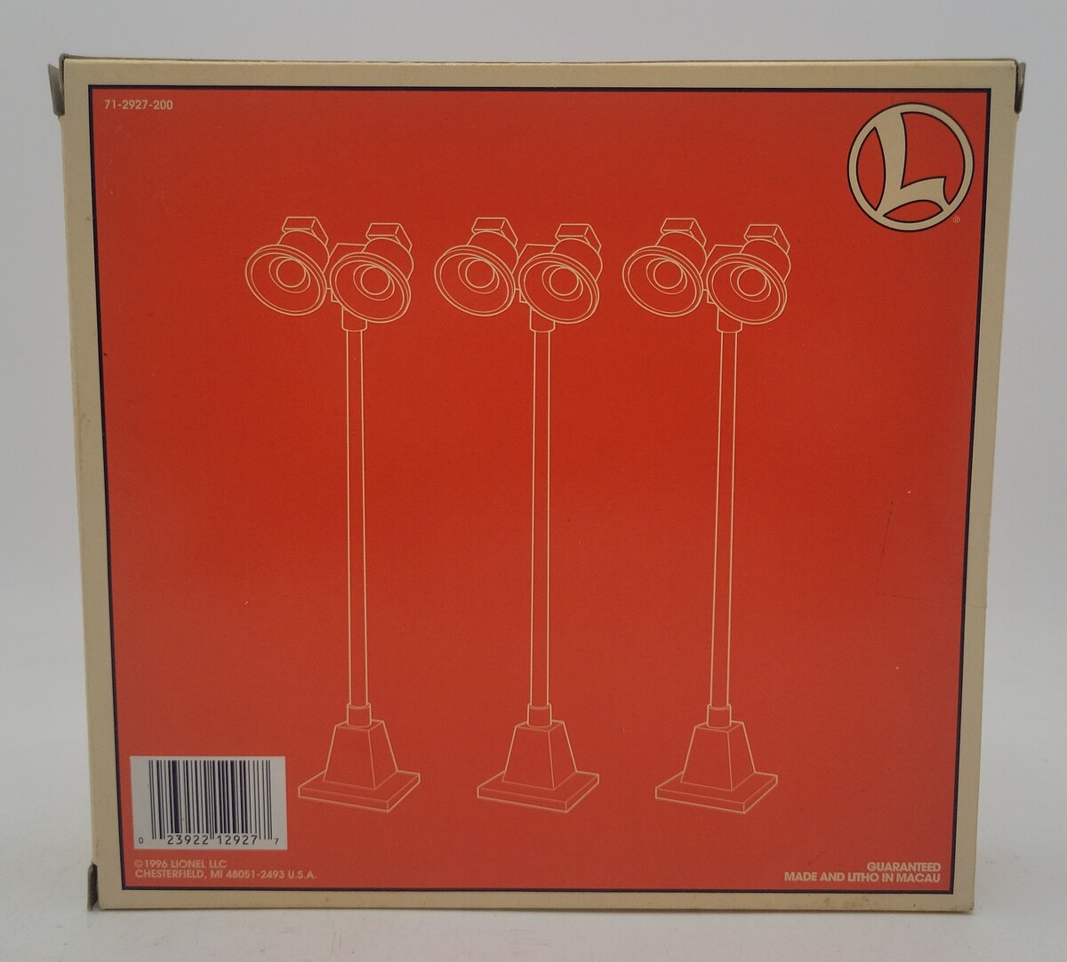 Lionel 6-12927 O Dual Illuminated #65 Yard Lights (Set of 3) EX/Box