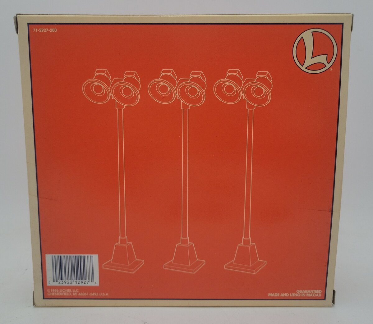 Lionel 6-12927 O Dual Illuminated #65 Yard Lights (Set of 3) EX/Box