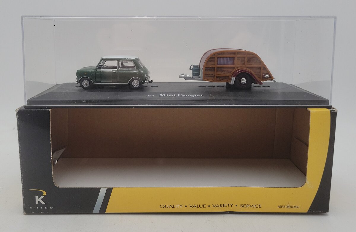 K-Line 94454 1:43 Scale Diecast Kruisers Mini Cooper with Slumber Coach EX/Box