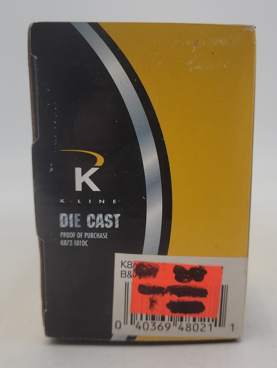 K-Line K872-102 1:43 Scale Diecast Baltimore & Ohio Panel Truck EX/Box