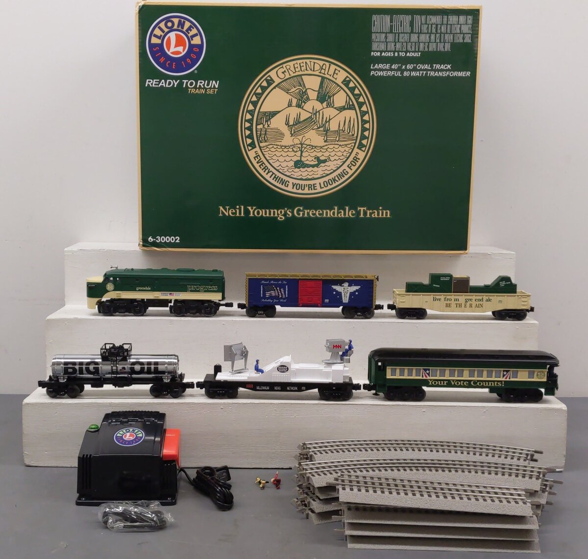 Lionel 6-30002 Neil Young Greendale O Gauge Diesel Train Set EX/Box