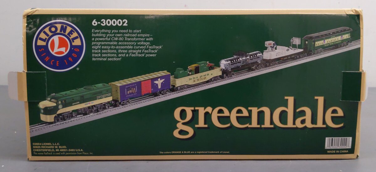 Lionel 6-30002 Neil Young Greendale O Gauge Diesel Train Set EX/Box