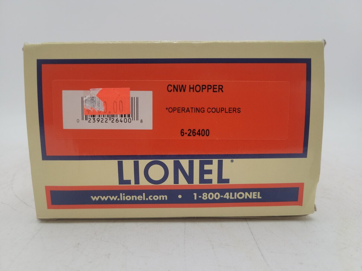 Lionel 6-26400 O Gauge Chicago and North Western 2-Bay Hopper EX/Box