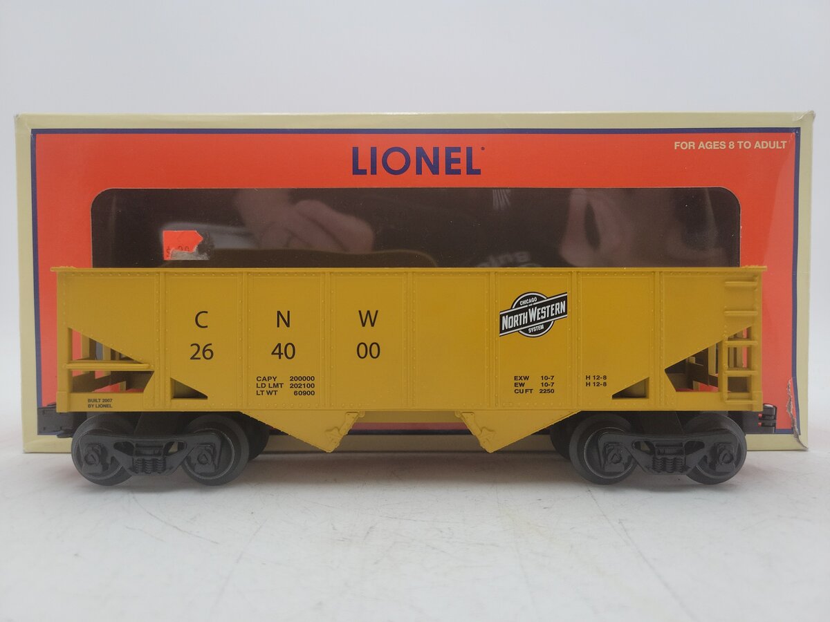 Lionel 6-26400 O Gauge Chicago and North Western 2-Bay Hopper EX/Box