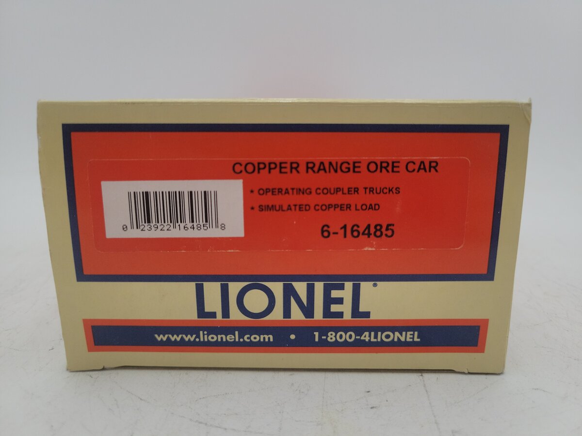 Lionel 6-16485 Copper Range Ore Car #2025 EX/Box
