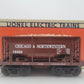 Lionel 6-19322 O Gauge Chicago & North Western Ore Car with Ore Load EX/Box