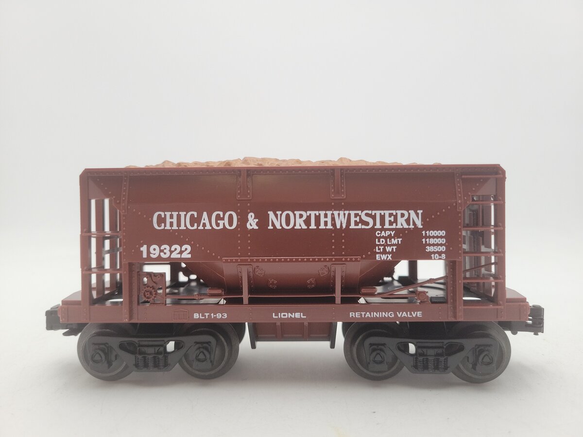 Lionel 6-19322 O Gauge Chicago & North Western Ore Car with Ore Load EX/Box