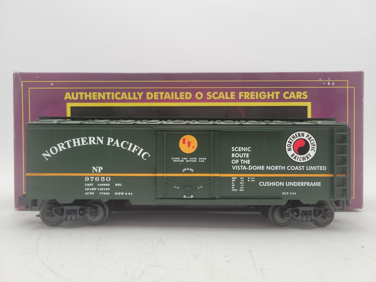 MTH 20-94059 O Gauge Northern Pacific 40' Refrigerator Car #97650 EX/Box