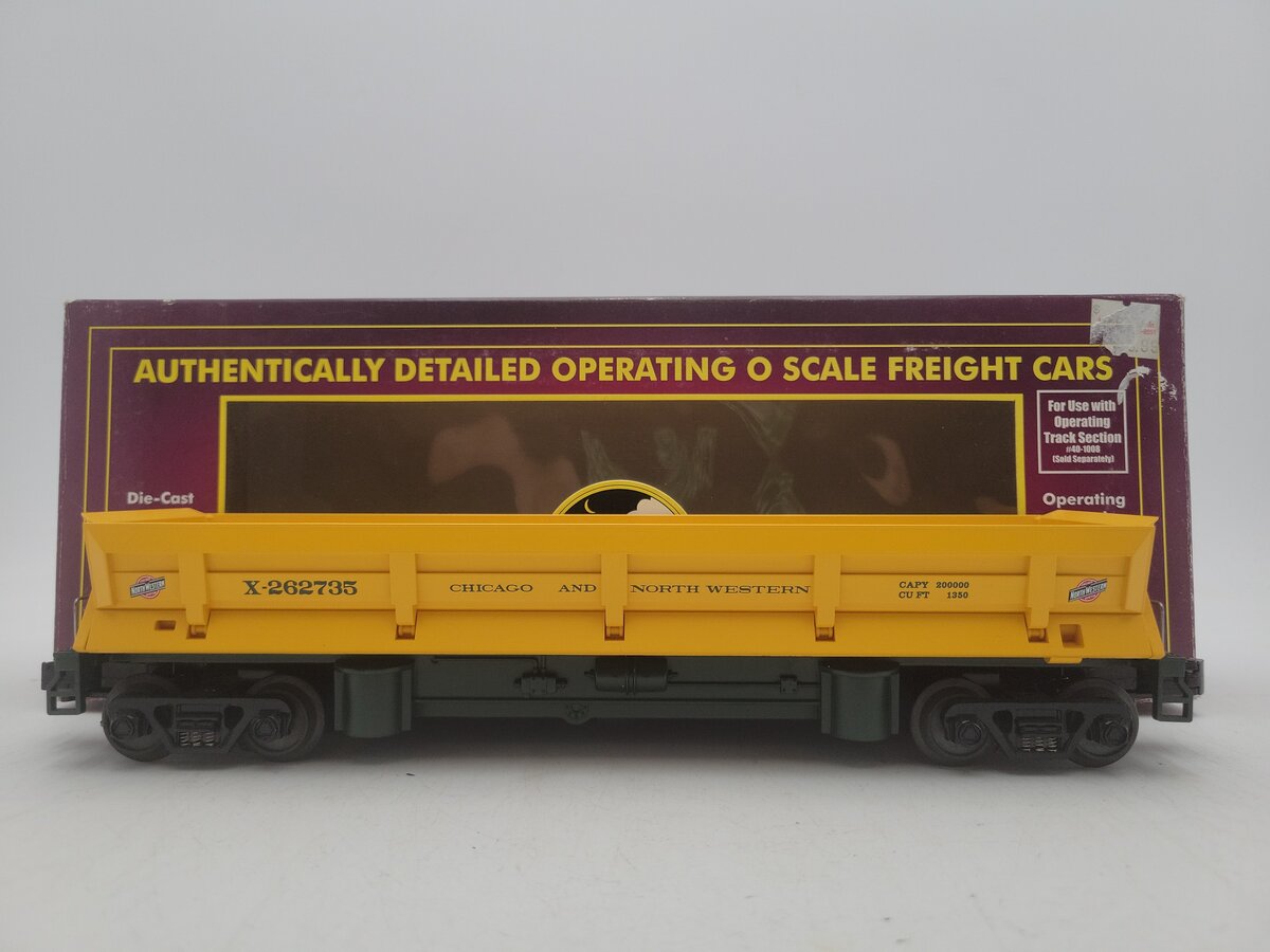 MTH 20-98294 O Gauge Chicago Northwestern Dump Car w/Operating Bay #262735 EX/Box