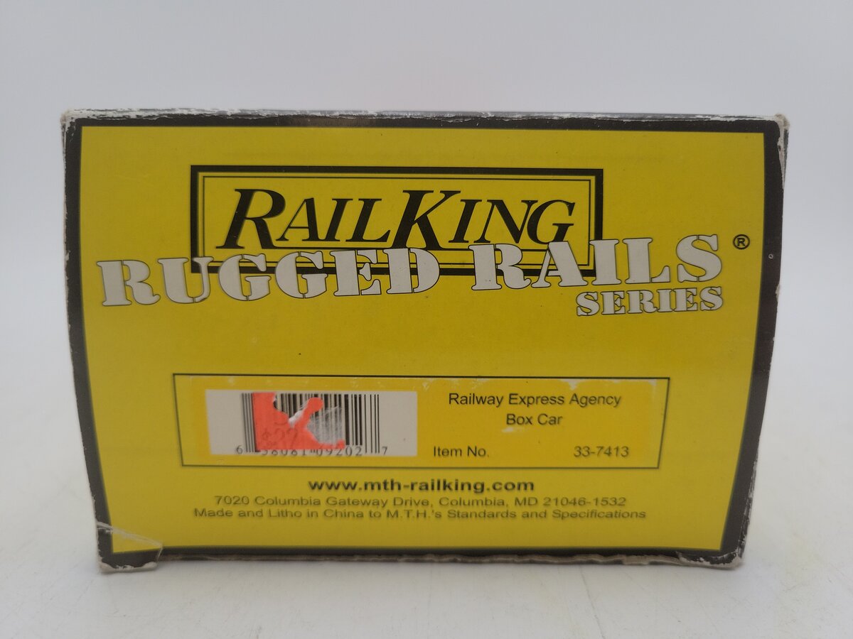 MTH 33-7413 O Gauge REA Single Door Box Car #6435 EX/Box
