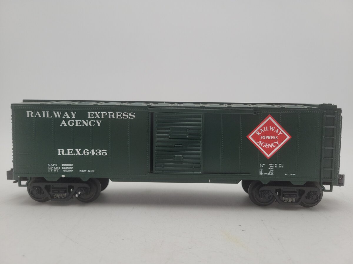 MTH 33-7413 O Gauge REA Single Door Box Car #6435 EX/Box