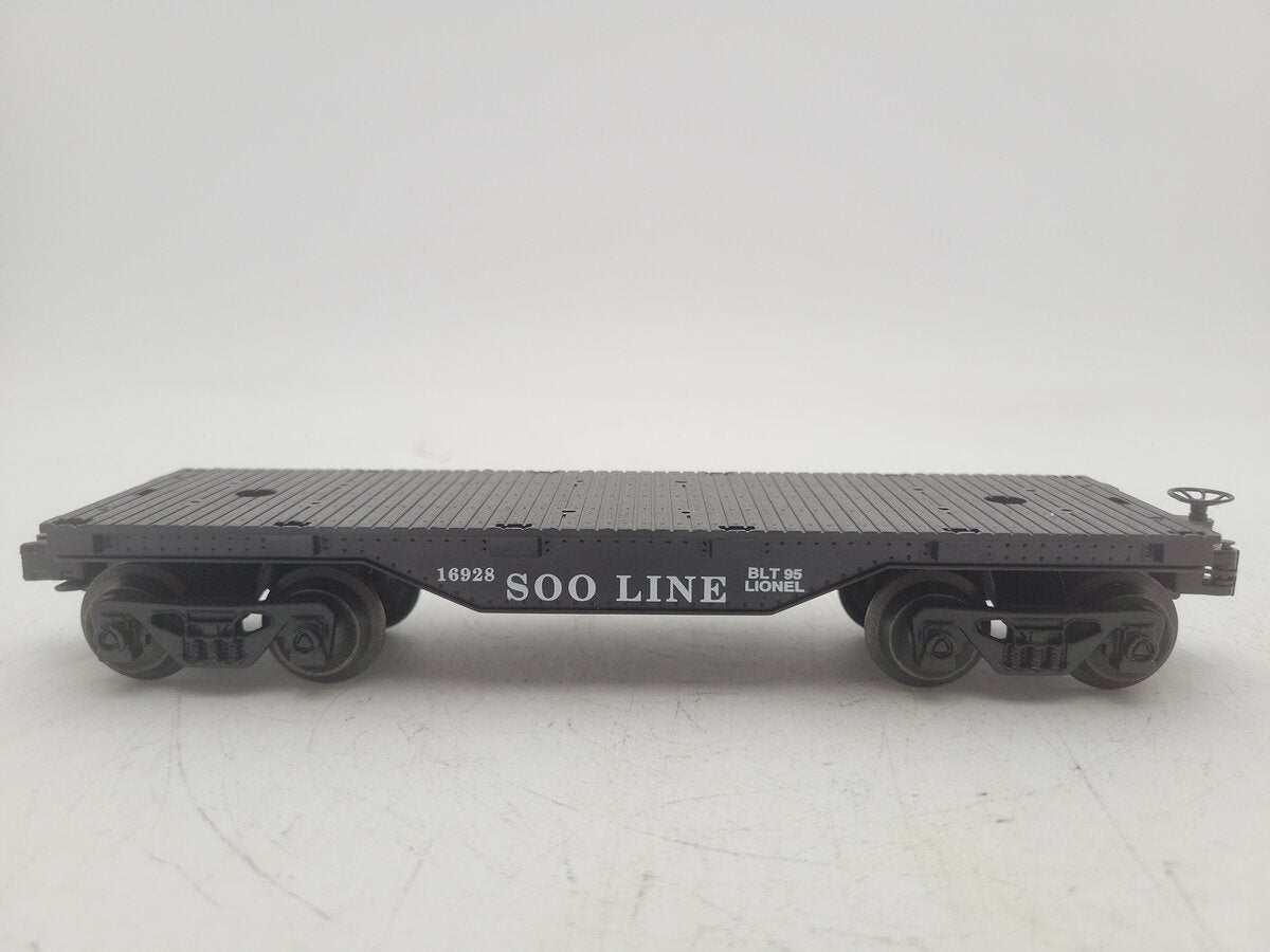 Lionel 6-16928 O Gauge Soo Lines Flatcar w/o Dump Bin EX/Box