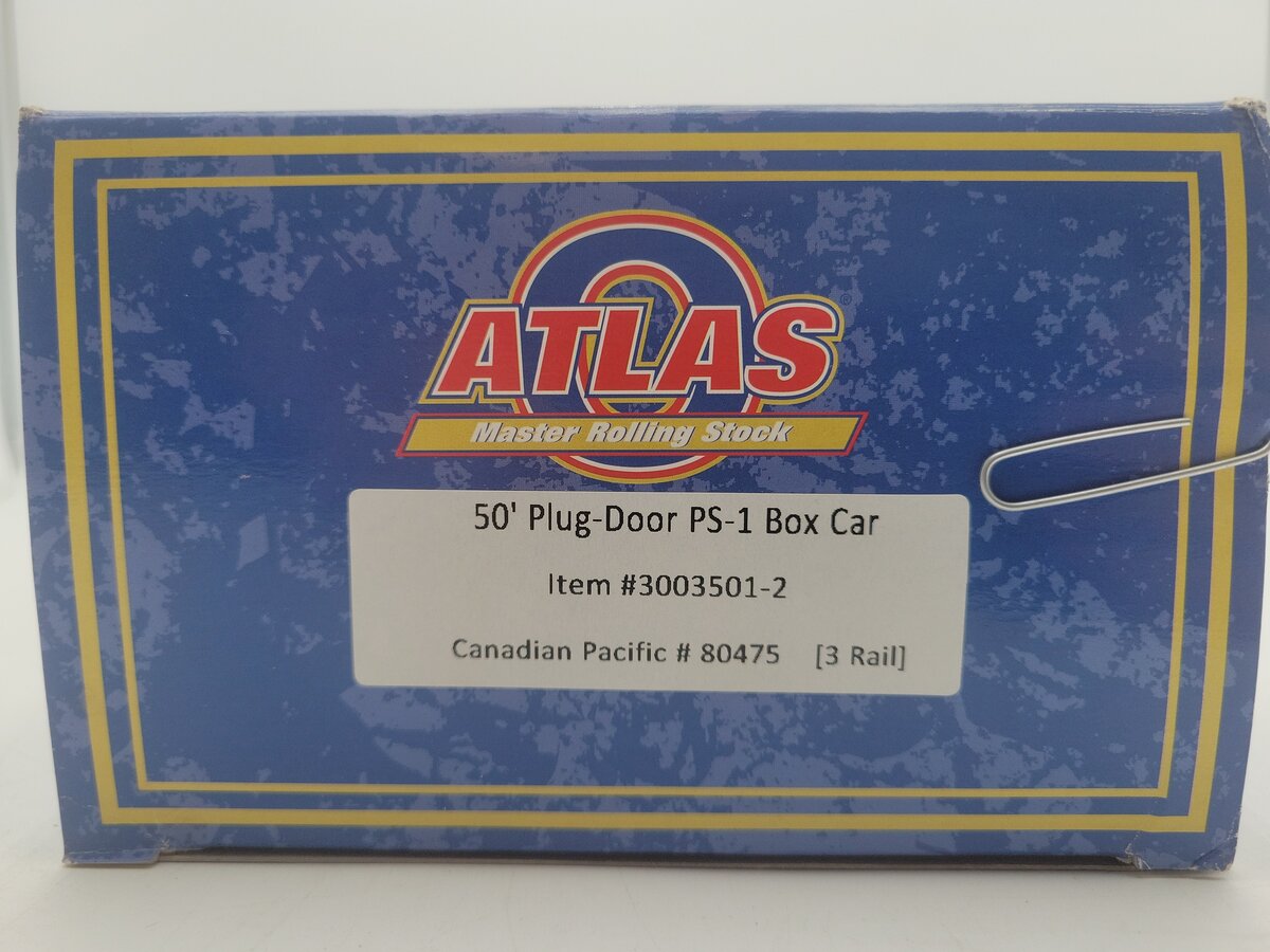 Atlas 3003501-2 O Gauge Canadian Pacific Box Car #80475 EX/Box