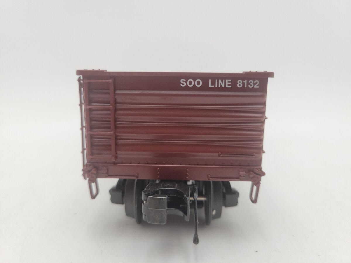 MTH 20-98836 O Gauge SOO Line 55 Ton All Steel Drop Bottom Gondola Car #8132 EX/Box