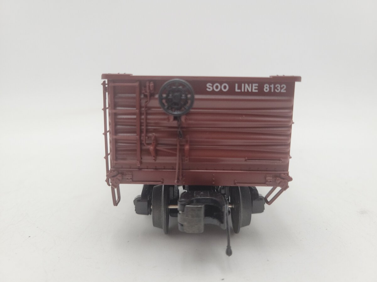 MTH 20-98836 O Gauge SOO Line 55 Ton All Steel Drop Bottom Gondola Car #8132 EX/Box