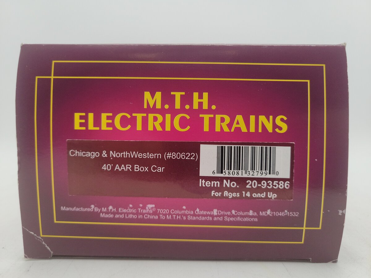 MTH 20-93586 O Gauge Chicago & Northwestern Box Car #80622 EX/Box