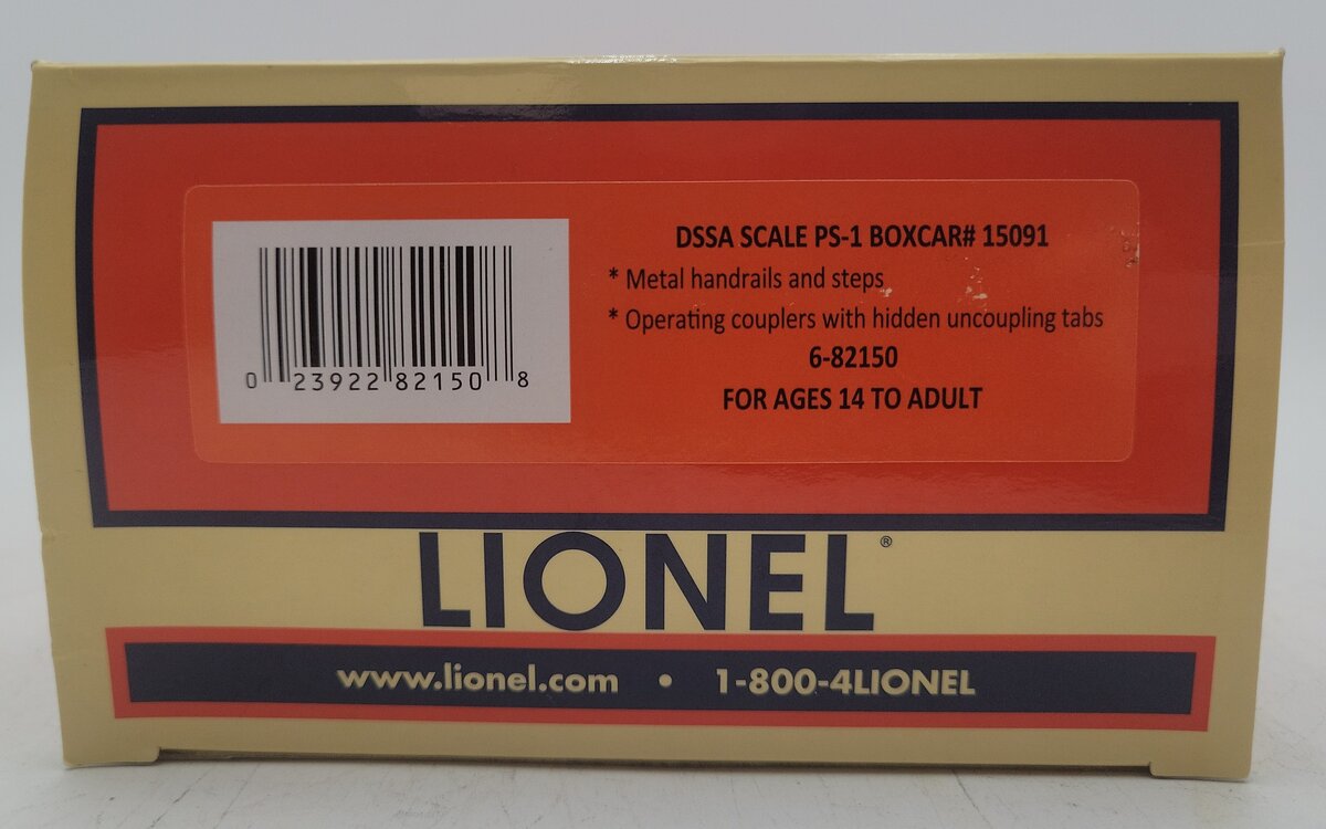 Lionel 6-82150 O Gauge Duluth South Shore and Atlantic PS-1 Boxcar EX/Box