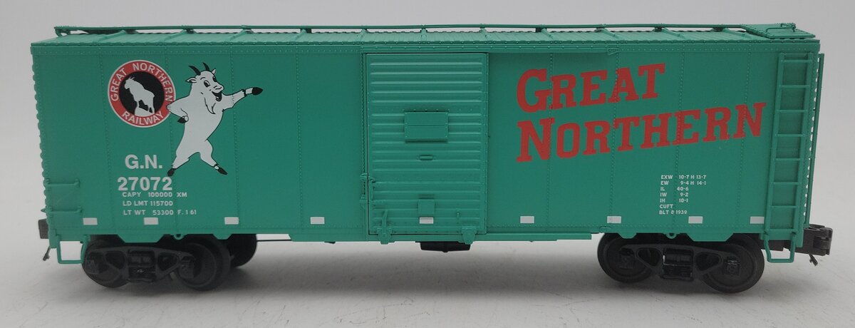 MTH 20-93420 O Great Northern 40’ AAR Box Car V2 #27072 EX/Box