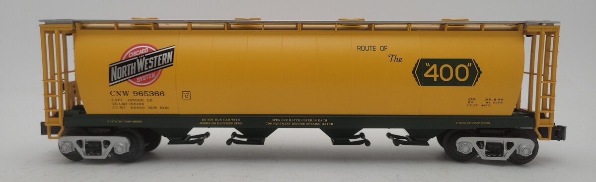 MTH 30-75366 C&NW 4-Bay Cylindrical Hopper Car LN/Box