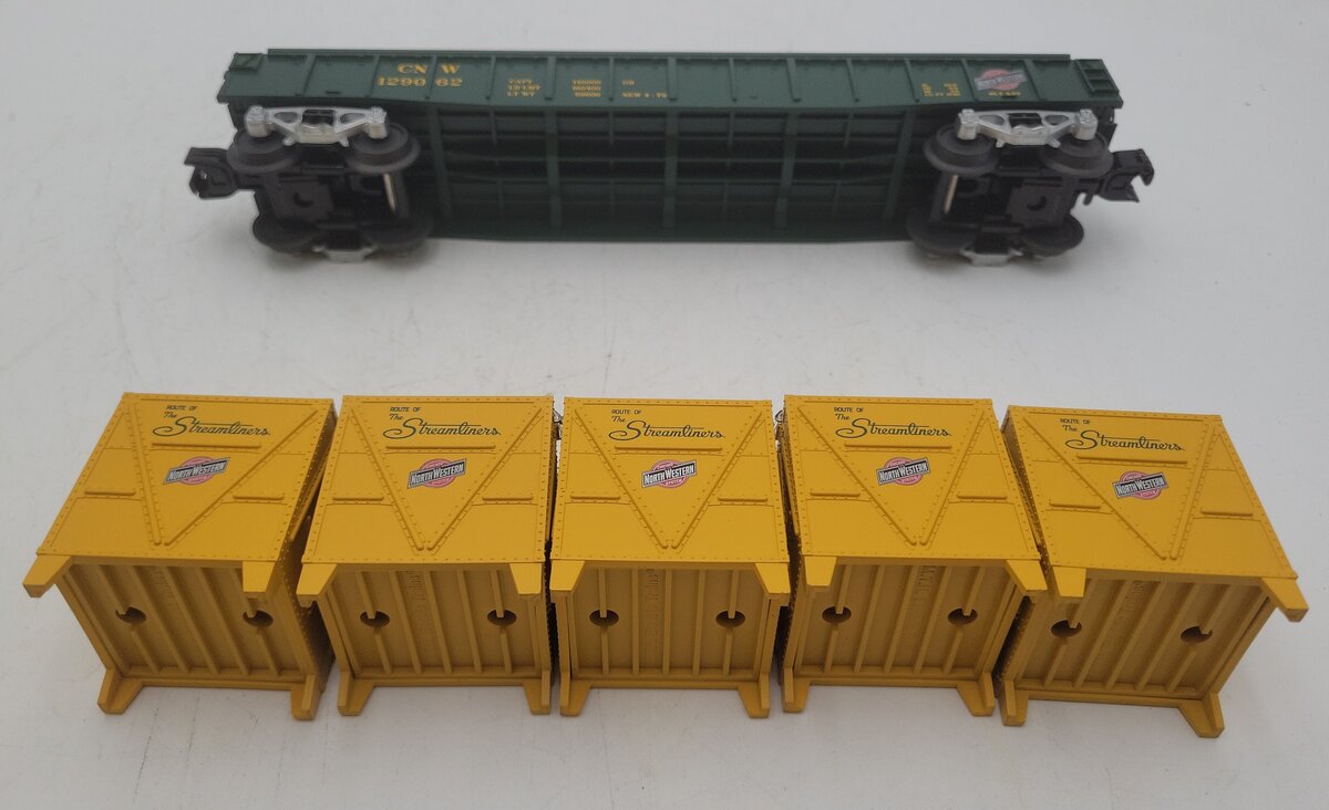 MTH 30-72071 Chicago Northwestern Gondola Car with LCL Containers LN/Box