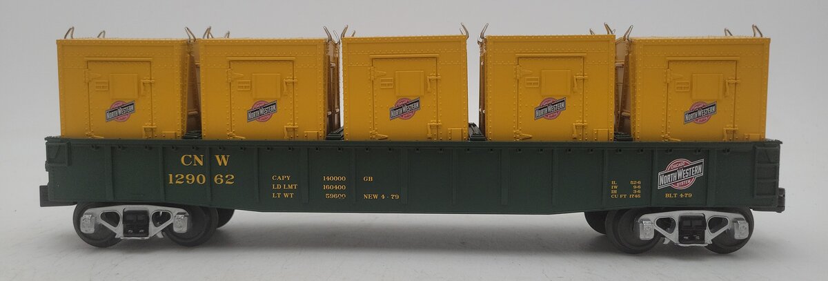 MTH 30-72071 Chicago Northwestern Gondola Car with LCL Containers LN/Box