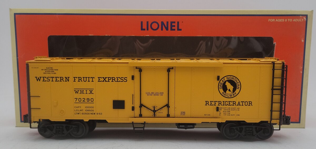 Lionel 6-27305 O Gauge Great Northern Steel-Sided Refrigerator Car #70290 LN/Box
