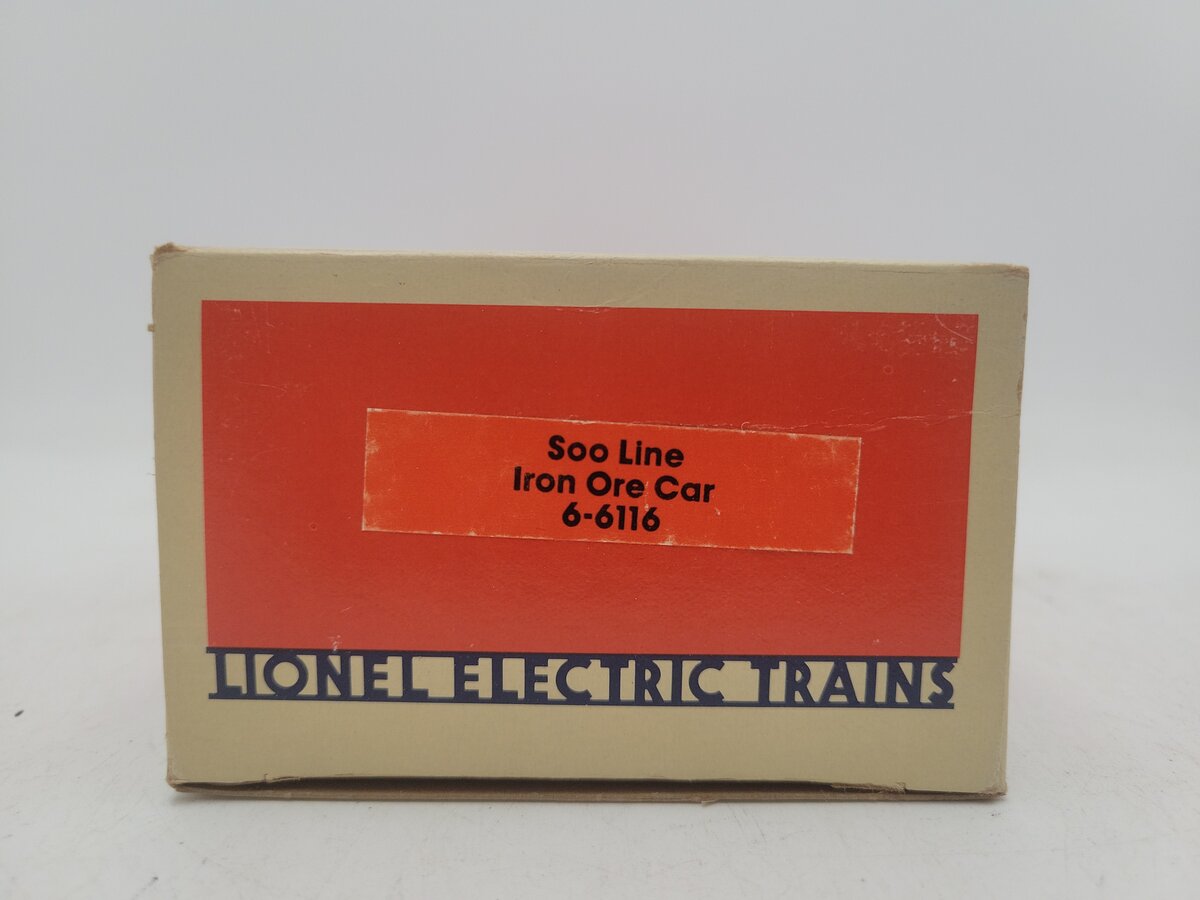 Lionel 6-6116 O Gauge SOO Line Ore Car #6116 w/ Ore Load EX/Box