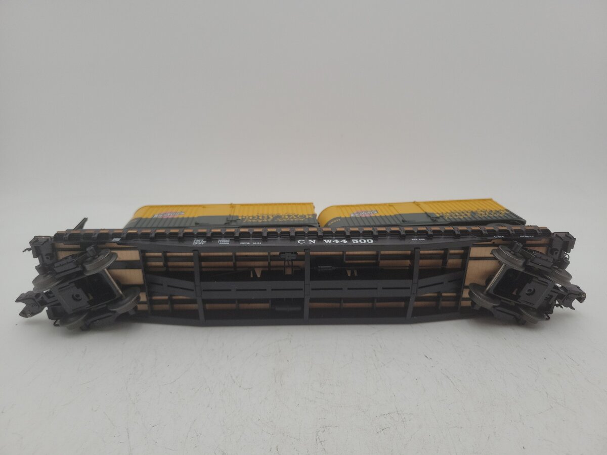 Lionel 6-27518 O Gauge Chicago & North Western PS-4 Flatcar w/ Trailers #44503 EX/Box