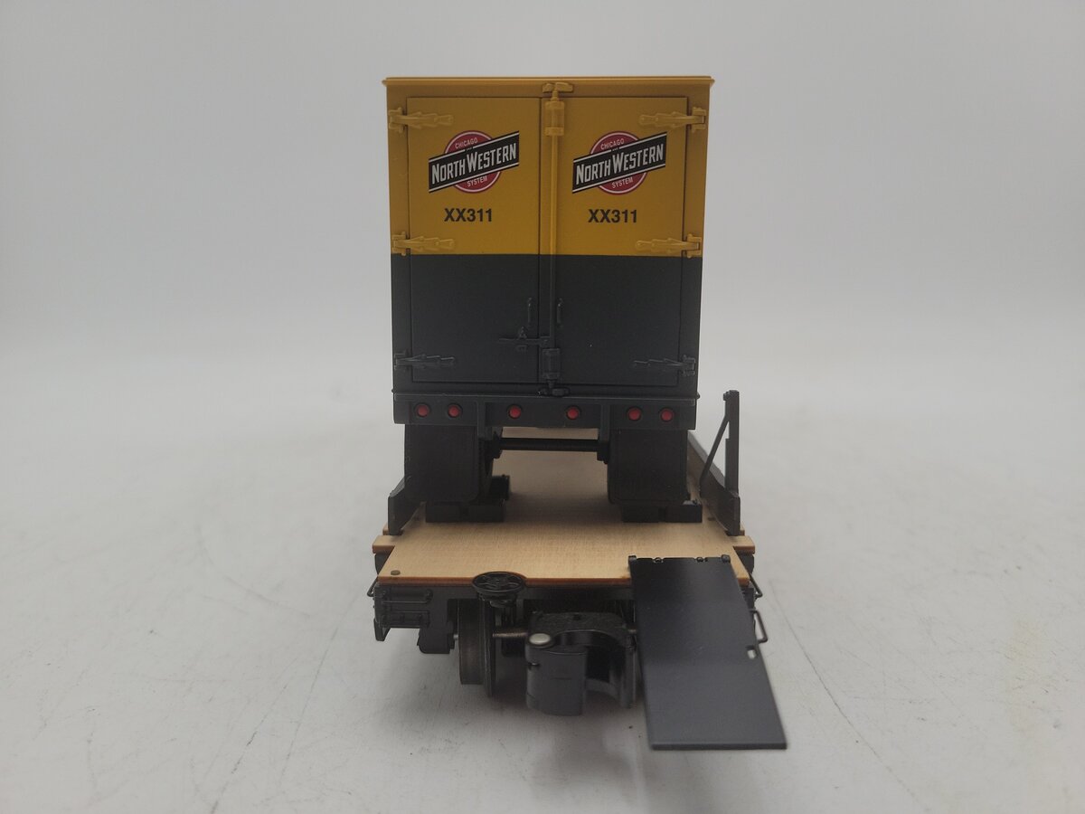 Lionel 6-27518 O Gauge Chicago & North Western PS-4 Flatcar w/ Trailers #44503 EX/Box
