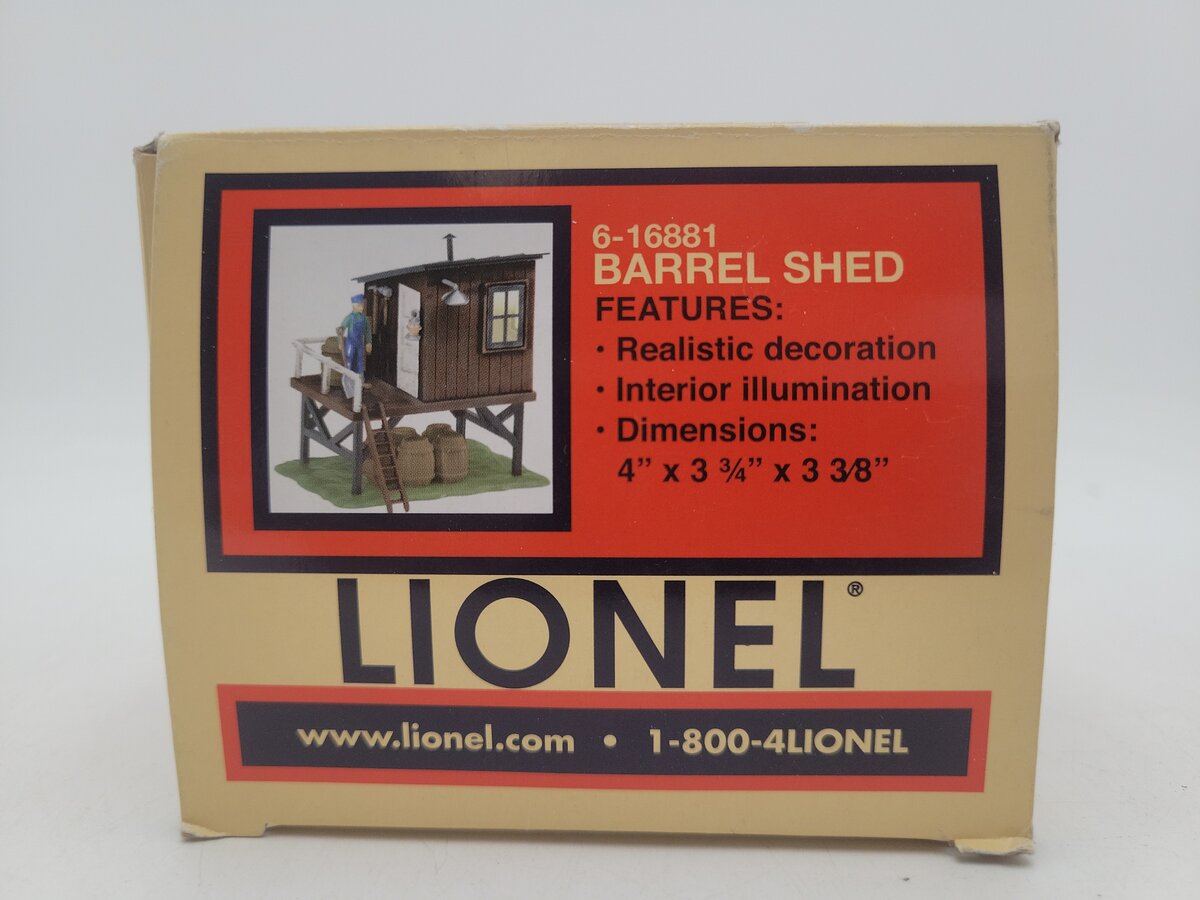 Lionel 6-16881 Barrel Shed Building EX/Box