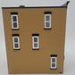 MTH 30-90373 O Scale Tan Brick W/Black Shutters 3-Story Town House #1 LN/Box