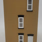 MTH 30-90373 O Scale Tan Brick W/Black Shutters 3-Story Town House #1 LN/Box