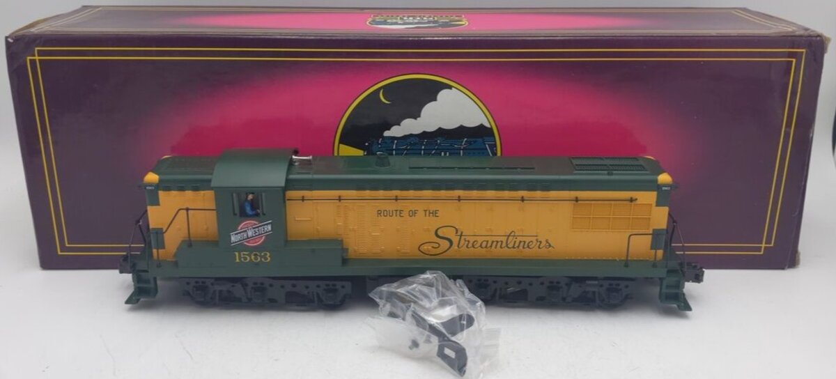 MTH 20-2136-1 Chicago & North Western AS616 Diesel Engine #1563 w/PS1 EX/Box