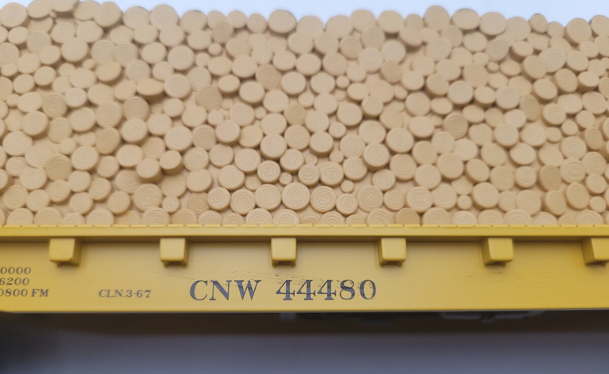 MTH 20-95170 O Chicago NorthWestern Flat Car - w/Bulkheads & Log Load EX/Box