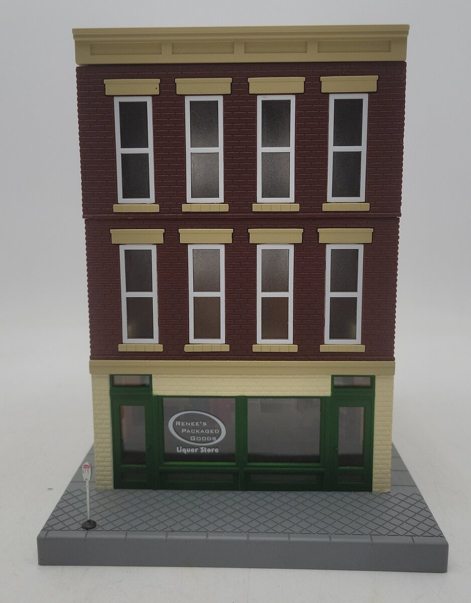 MTH 30-90225 O Gauge Renee's Liquor Store 3-Story City Building EX/Box