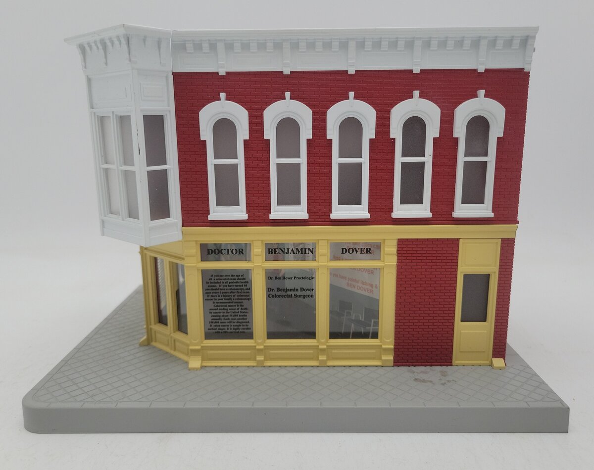 MTH 30-90230 O Gauge Ben Dover Proctologist 2-Story Building VG/Box