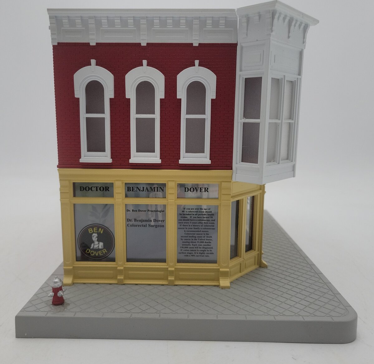 MTH 30-90230 O Gauge Ben Dover Proctologist 2-Story Building VG/Box