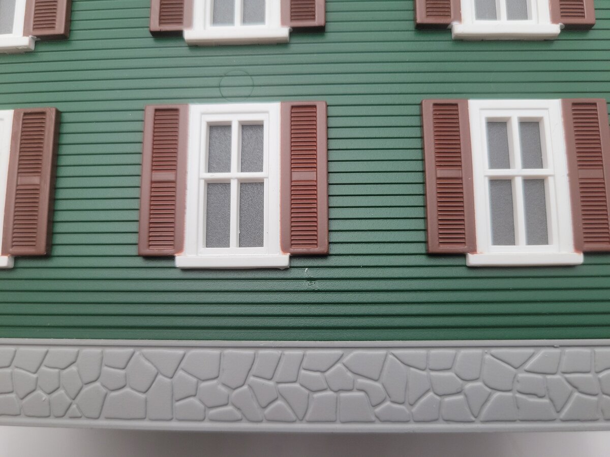 MTH 30-90180 O Gauge Row House #1 - Green & Brown EX/Box