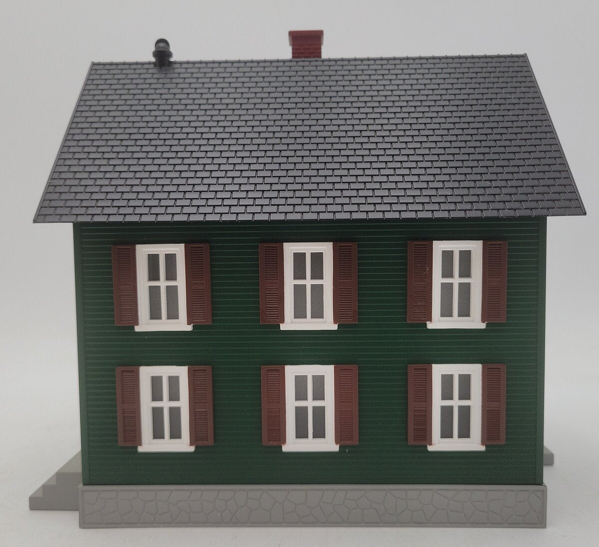 MTH 30-90180 O Gauge Row House #1 - Green & Brown EX/Box